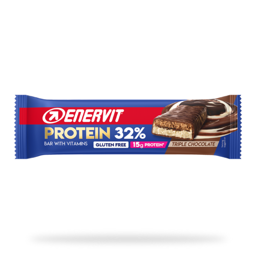 Enervit Sport Barretta Proteica 32% Gusto Triple Chocolate 47g