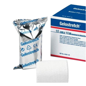 gelostretch - benda conformabile biestensibile con ossido di zinco 10m x 10cm 10 pezzi