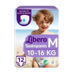 libero swimpants - pannolini mare e piscina per bambini taglia m ( 10-16 kg ) 12 pezzi