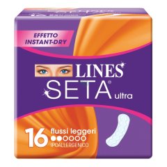 lines seta assorbenti ultra flussi leggeri 16 pezzi