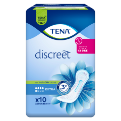 tena discreet extra - assorbenti incontinenza moderata 10 pezzi