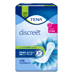 tena discreet extra plus - assorbenti incontinenza moderata 16 pezzi