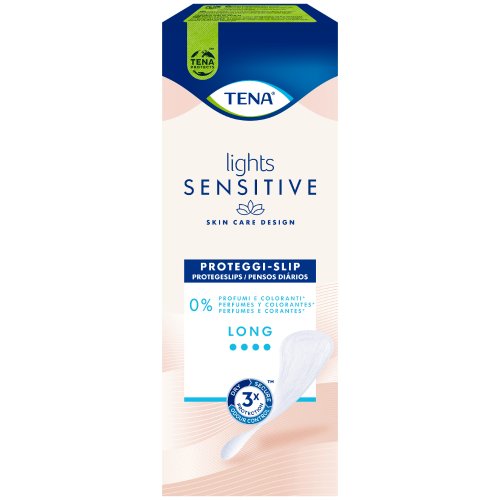 Tena Lights Sensitive Discreto Proteggi Slip Lungo - Perdite Urinarie Leggere 20 Pezzi