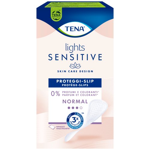 Tena Lights Sensitive Discreto Proteggi Slip Normal Ripiegati - Perdite Urinarie Leggere 22 Pezzi