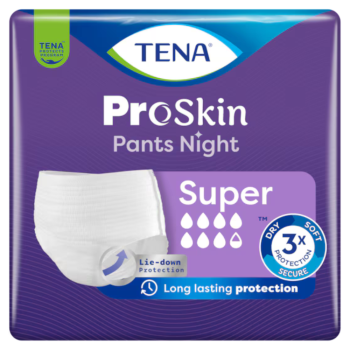 tena proskin pants night super m - mutandine assorbenti per incontinenza 10 pezzi	