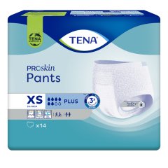 tena proskin pants plus xs - pannoloni per incontinenza 14 pezzi