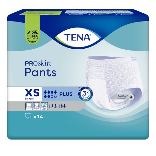 Tena Proskin Pants Plus XS - Pannoloni Per Incontinenza 14 Pezzi