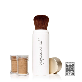 jane iredale amazing base loose mineral powder refillable brush spf 20 colore caramel