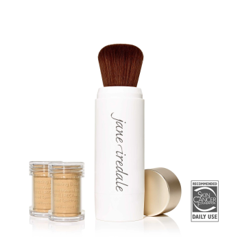 jane iredale amazing base loose mineral powder refillable brush spf 20 colore golden glow