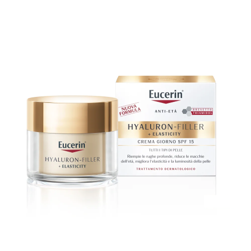 Eucerin Hyaluron-Filler + Elasticity Crema Giorno Anti-Età Spf15 Tutti I Tipi Di Pelle 50ml