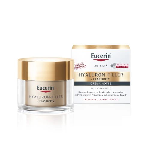 Eucerin Hyaluron-Filler + Elasticity Crema Notte Anti-Età Tutti I Tipi Di Pelle 50ml