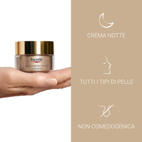 Eucerin Hyaluron-Filler + Elasticity Crema Notte Anti-Età Tutti I Tipi Di Pelle 50ml