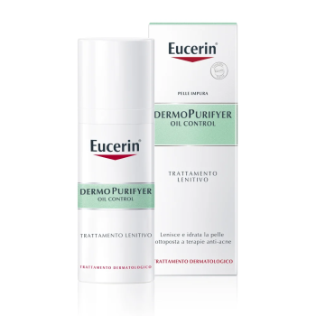 eucerin dermopurifyer oil control trattamento lenitivo viso pelle con tendenza acneica 50ml