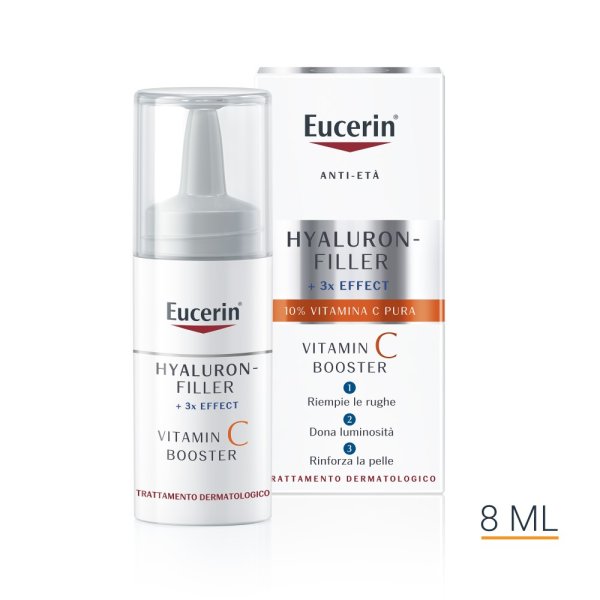 Eucerin Hyaluron-Filler Vitamin C Booster 3 Flaconi Da 8ml