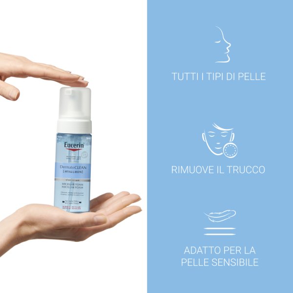 Eucerin DermatoClean Hyaluron Mousse Micellare Detergente 150ml