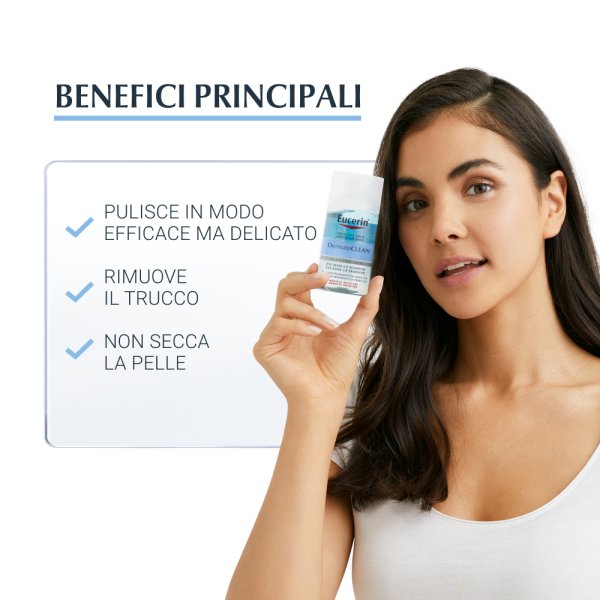 Eucerin Dermatoclean Hyaluron Struccante Waterproof Per Occhi 125ml