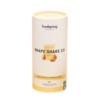 foodspring shape shake 2,0 - pasto sostitutivo cioccolato bianco e mandorle 900g