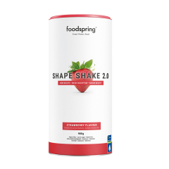 foodspring shape shake 2,0 - pasto sostitutivo fragola 900g