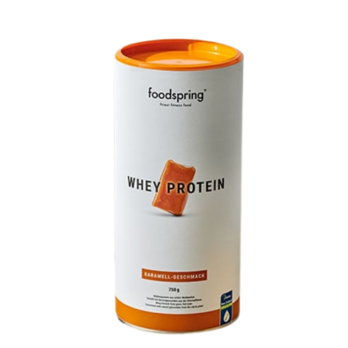 Foodspring Whey Protein - Proteine Per Lo Sviluppo Muscolare Caramello 750g
