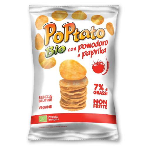 Poptato Bio Patatine Pomodoro E Paprika 40g