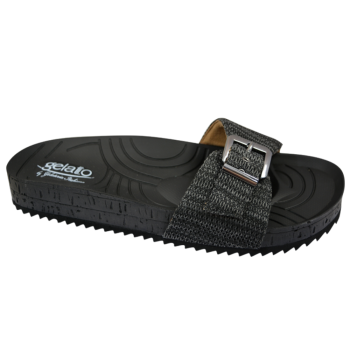 woodstock man black | scarpa ortopedica uomo con plantare anatomico | taglia 42/43