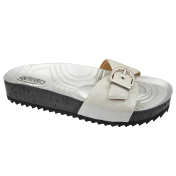 woodstock metsilver | sandali donna fascite plantare | metallic silver taglia 41/42
