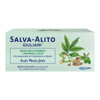 salva alito giuliani menta forte 30 compresse masticabili