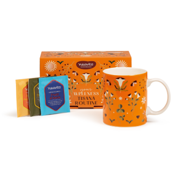 neavita cofanetto tisana routine daily - contiene 9 filtri + mug arancione 300ml
