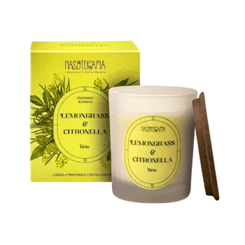 nasoterapia candela profumata lemongrass e citronella 180g