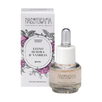 nasoterapia essenza aromatica 15ml - legno di rosa e vaniglia