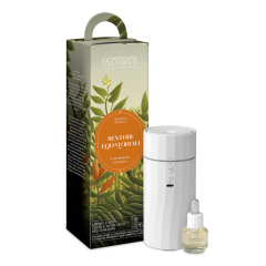 nasoterapia kit sentori equatoriali - diffusore ad ultrasuoni yucca e essenza aromatica rum ambrato & vaniglia