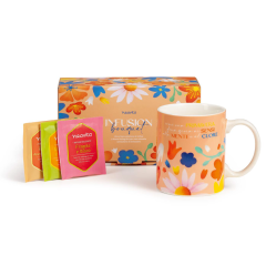 neavita cofanetto infusion bouquet arancione 9 filtri bio e mug