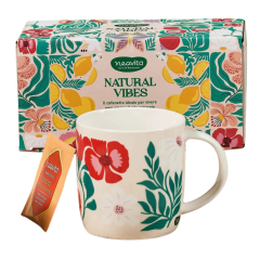 neavita cofanetto natural vibes mug in ceramica 350ml + 9 filtri tisana