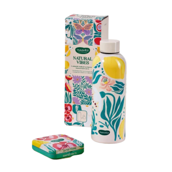 neavita cofanetto naturals vibes bottiglia thermos 500ml + small tin 4 filtri tisana