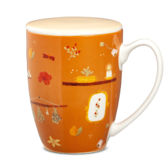 neavita infusiera coccole te' in new bone china con filtro in acciaio arancione 370ml