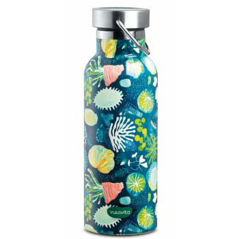 neavita - twice bottiglia thermos in acciaio verde 500ml