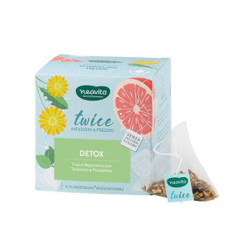 neavita - twice infuso a freddo tisana detox 15 filtroscrigno