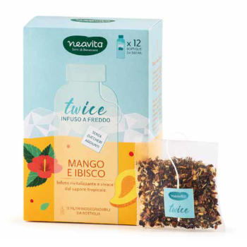 neavita - twice to-go infuso a freddo mango e ibisco 12 maxi filtri