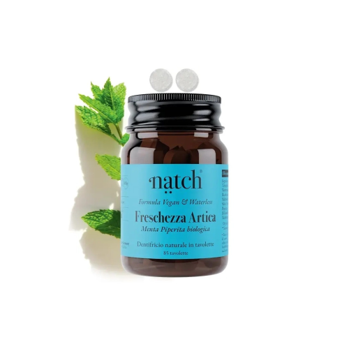 Natch Freschezza Artica Esplosione Rinfrescante Con Menta Piperita Dentifricio Naturale 85 Tavolett