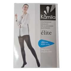 kamila collant elite 160 den maglia a doppia rete colore sabbia taglia 5