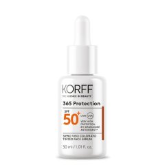 korff sun 365 protection siero viso colorato spf 50+ protezione solare molto alta 30ml