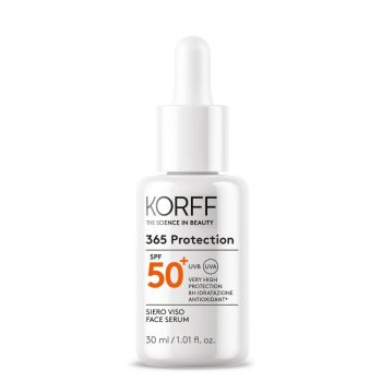 korff sun 365 protection siero viso spf 50+ protezione solare molto alta 30ml