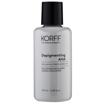 korff depigmenting aha - soluzione esfoliante schiarente e illuminante per pelli iperpigmentate 100ml