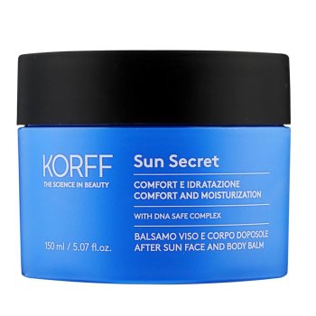 korff sun secret balsamo viso e corpo doposole nutriente emolliente e restitutivo 150ml