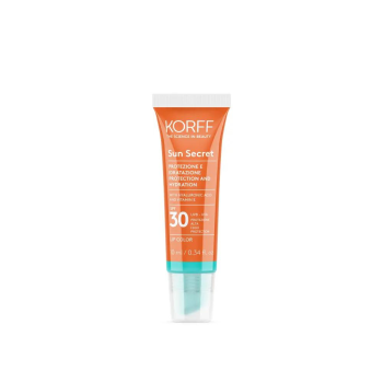 korff sun secret lip color 01 protezione e idratazione solare spf30 transparent turquoise 10ml
