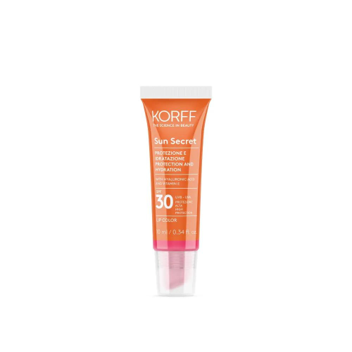Korff Sun Secret Lip Color 02 Protezione E Idratazione Solare Spf30 Raspberry Pink 10ml