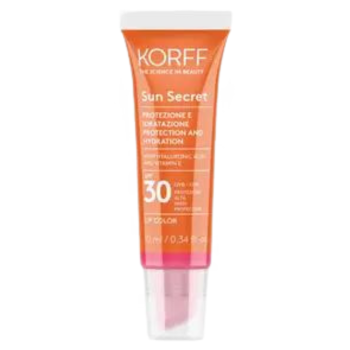 korff sun secret lip color 02 protezione e idratazione solare spf30 raspberry pink 10ml