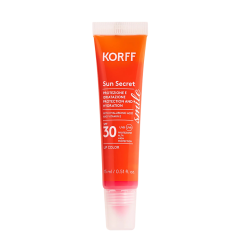 korff sun secret lip color spf30 - protezione solare labbra colorato effetto lucido e volumizzante 15ml