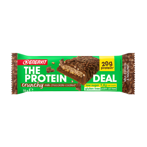Enervit The Protein Deal Barretta Proteica Crunchy Milk Choco and Hazelnut 55g