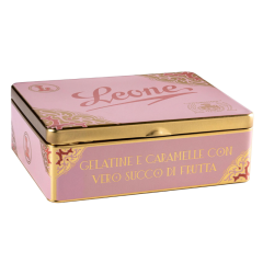 leone cofanetto regalo - bauletto vintage primizie di frutta 300g